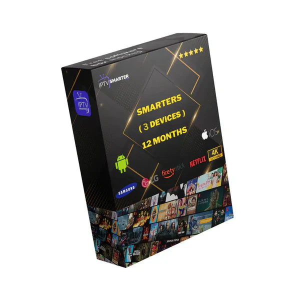 IPTV Smarters Pro 3 Device Subscription USA - Multi-Screen 4K Streaming