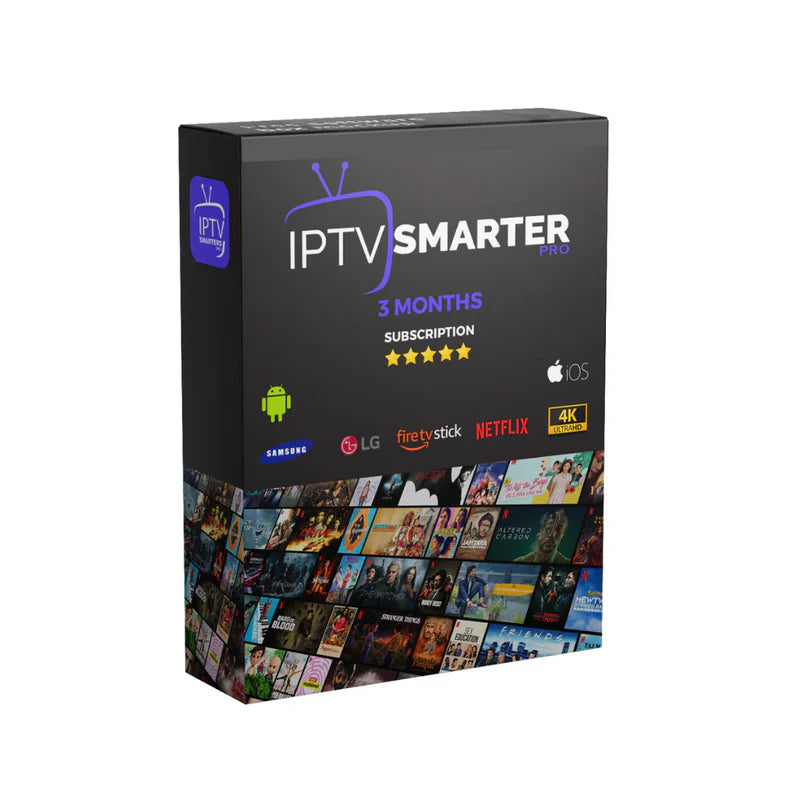 3 Month IPTV Smarters Pro Subscription Plan - Best 4K Streaming USA