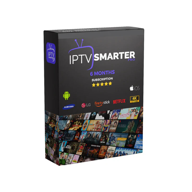6 Month IPTV Smarters Pro Subscription Plan USA - Premium 4K Stream